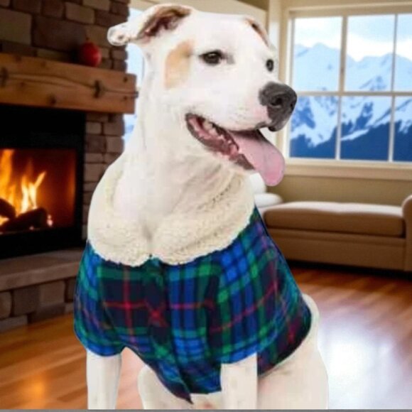 NEW!!!  AERIE Dog Flannel Shirt - Size M - Picture 1 of 7